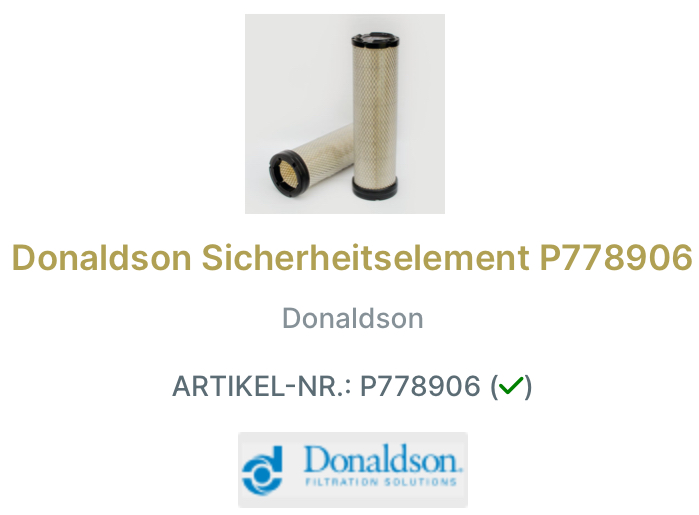 Donaldson Luftfilter-Set X770879