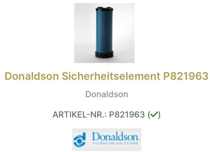 Donaldson Luftfilter-Set X770880