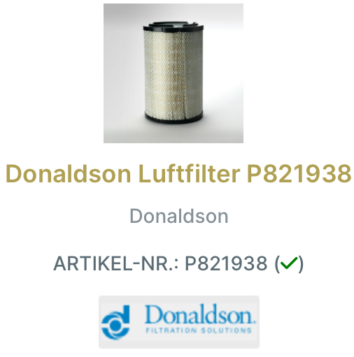 Donaldson Luftfilter-Set X770880
