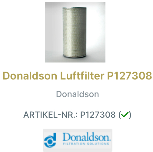Donaldson Luftfilter-Set X770881