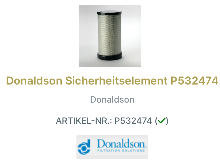 Donaldson Luftfilter-Set X770883
