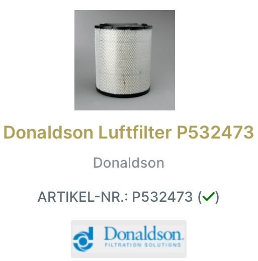 Donaldson Luftfilter-Set X770883