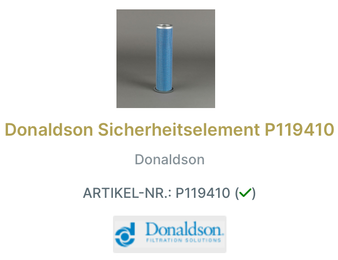 Donaldson Luftfilter-Set X770975