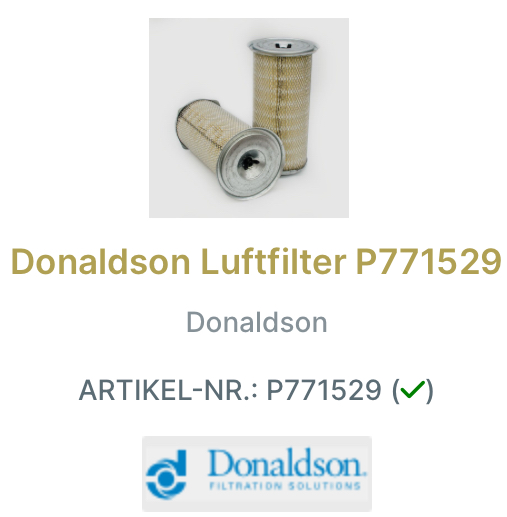 Donaldson Luftfilter-Set X770975