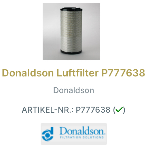 Donaldson Luftfilter-Set X770987
