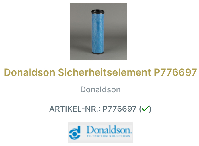 Donaldson Luftfilter-Set X770992