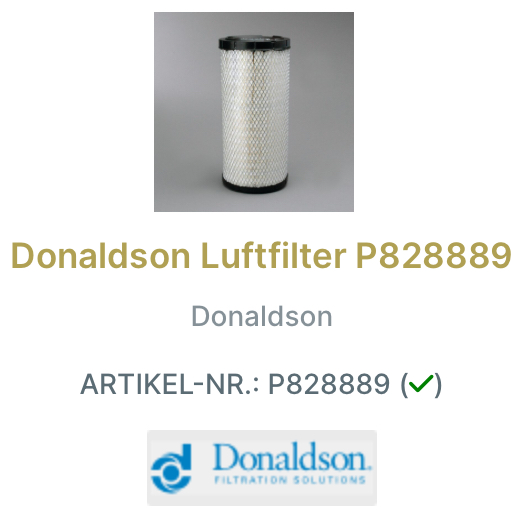 Donaldson Luftfilter-Set X770996