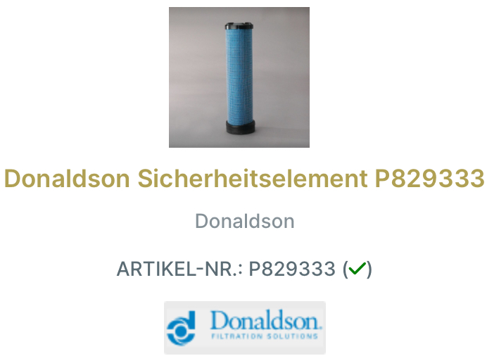 Donaldson Luftfilter-Set X770996