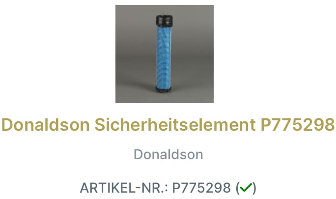 Donaldson Luftfilter-Set X770997